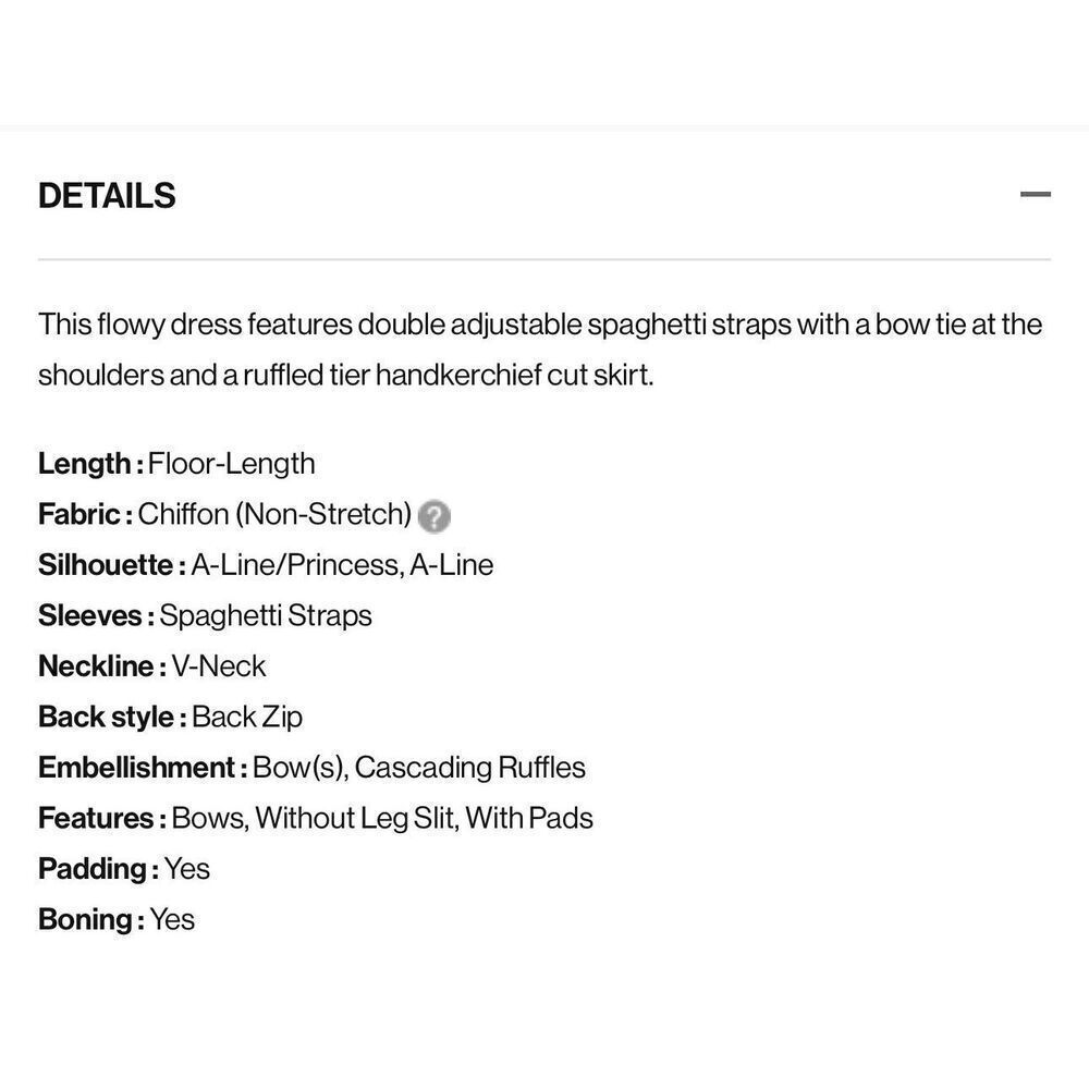 Azazie Barbie NWT  Briadsmaid A8 v neck chiffon tiered a line dress dusty sage A - Picture 5 of 14